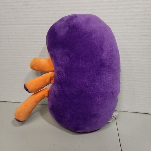 I Heart Guts Colossal Kidney Purple Plush Stuffed Organ 10" - Picture 2 of 8